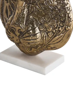 New Beliani Accessorio decorativo Tigre BROVA Metallo Oro Bianco Oro