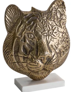 New Beliani Accessorio decorativo Tigre BROVA Metallo Oro Bianco Oro