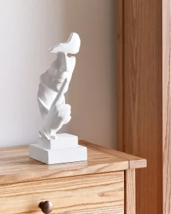 Discount Beliani Accessorio decorativo Volto RAAHE Bianco