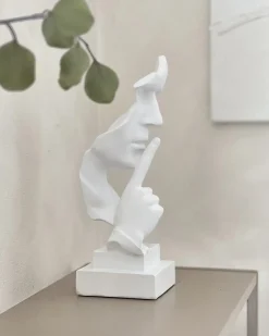 Discount Beliani Accessorio decorativo Volto RAAHE Bianco