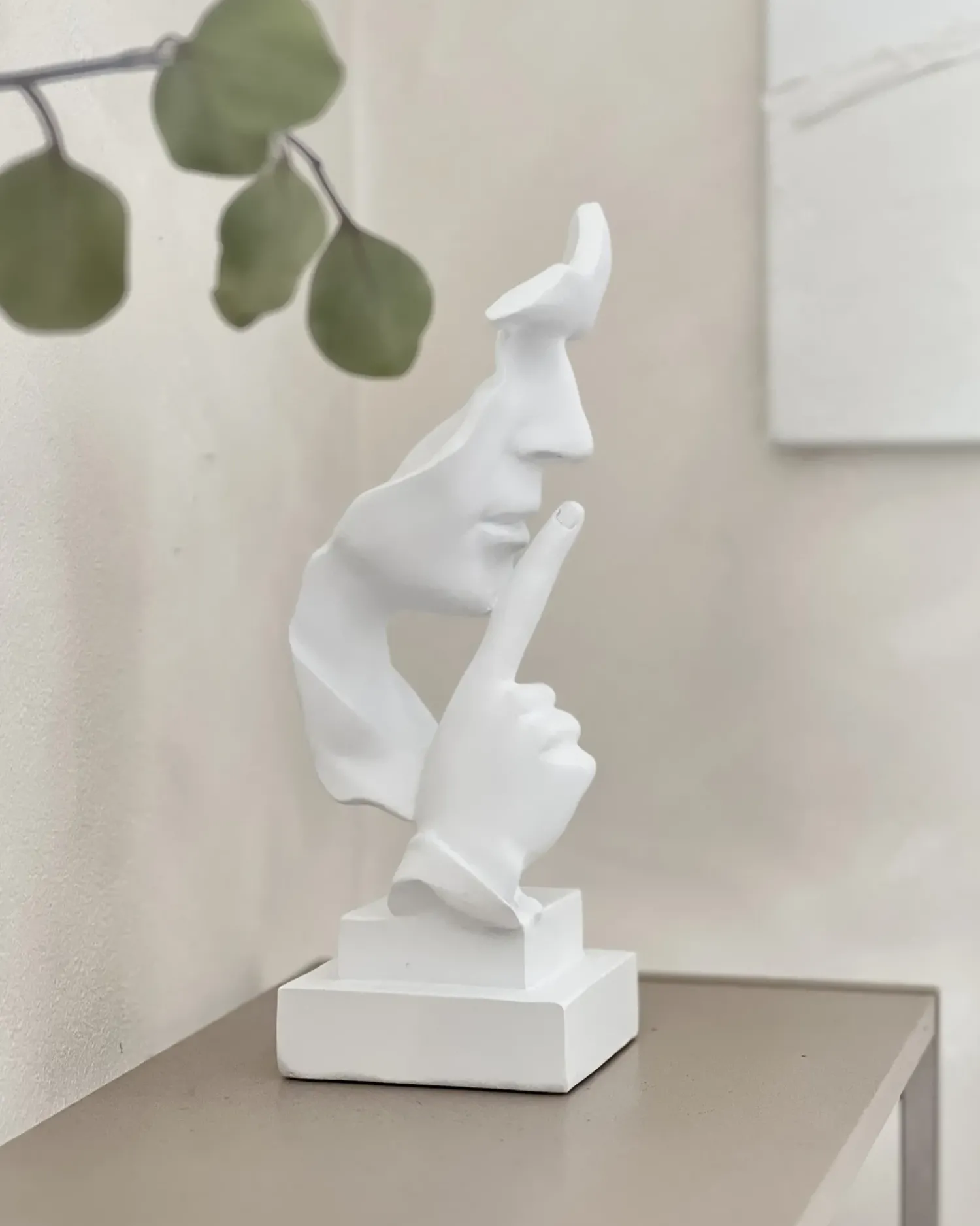 Discount Beliani Accessorio decorativo Volto RAAHE Bianco