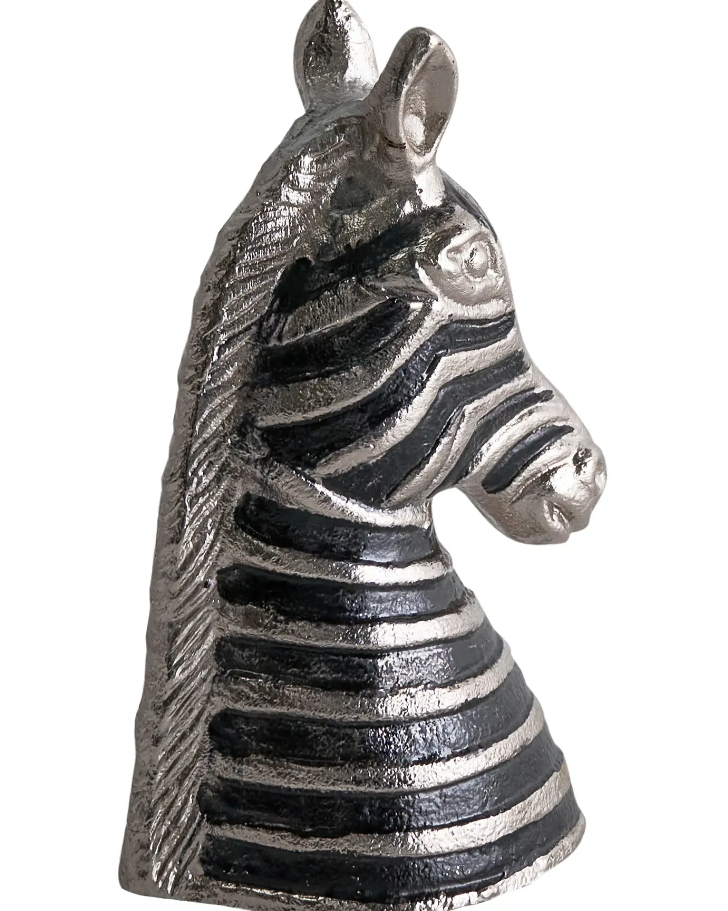 Hot Beliani Accessorio decorativo Zebra ZAGORA Metallo Nero/Argento Argento Nero