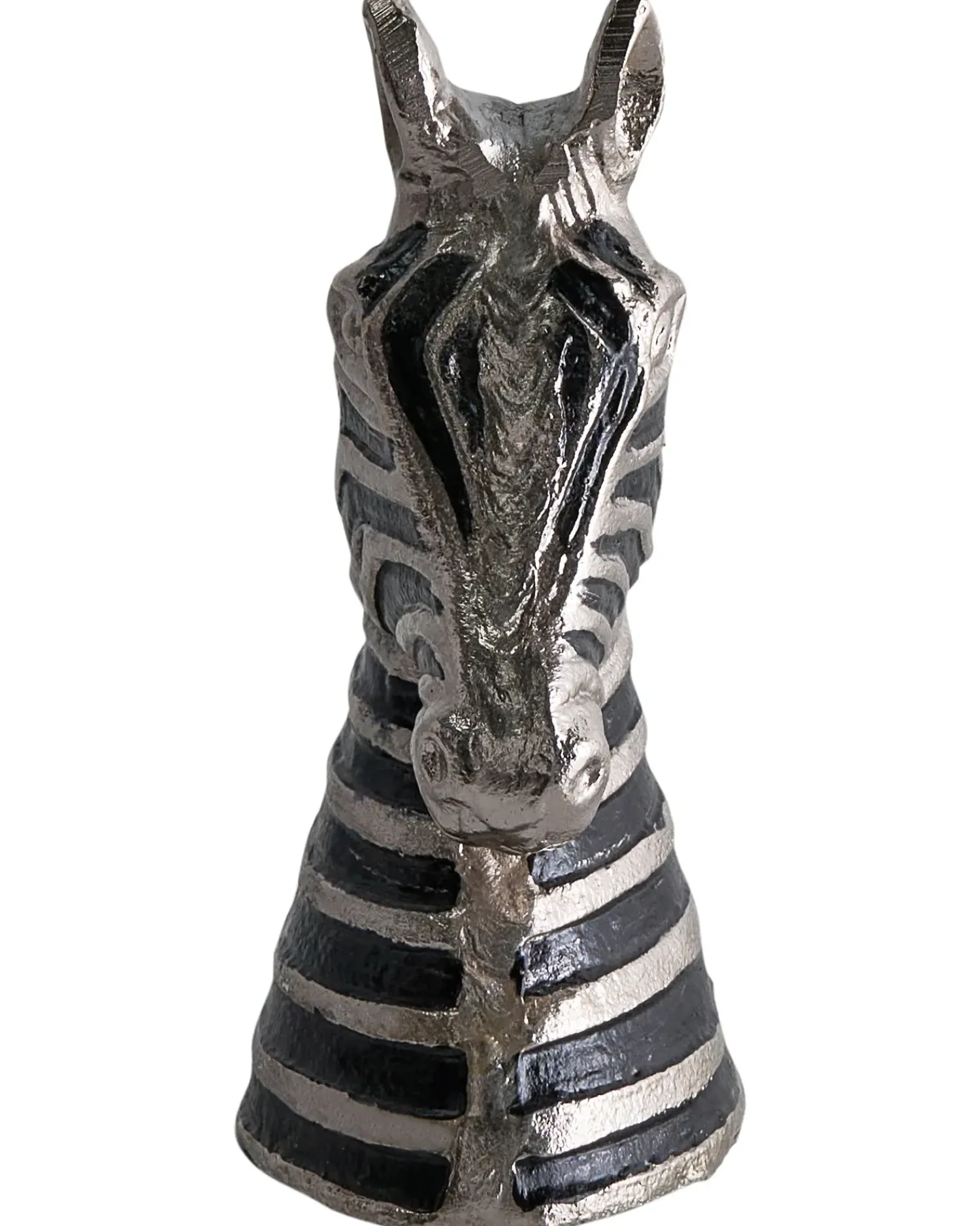 Hot Beliani Accessorio decorativo Zebra ZAGORA Metallo Nero/Argento Argento Nero