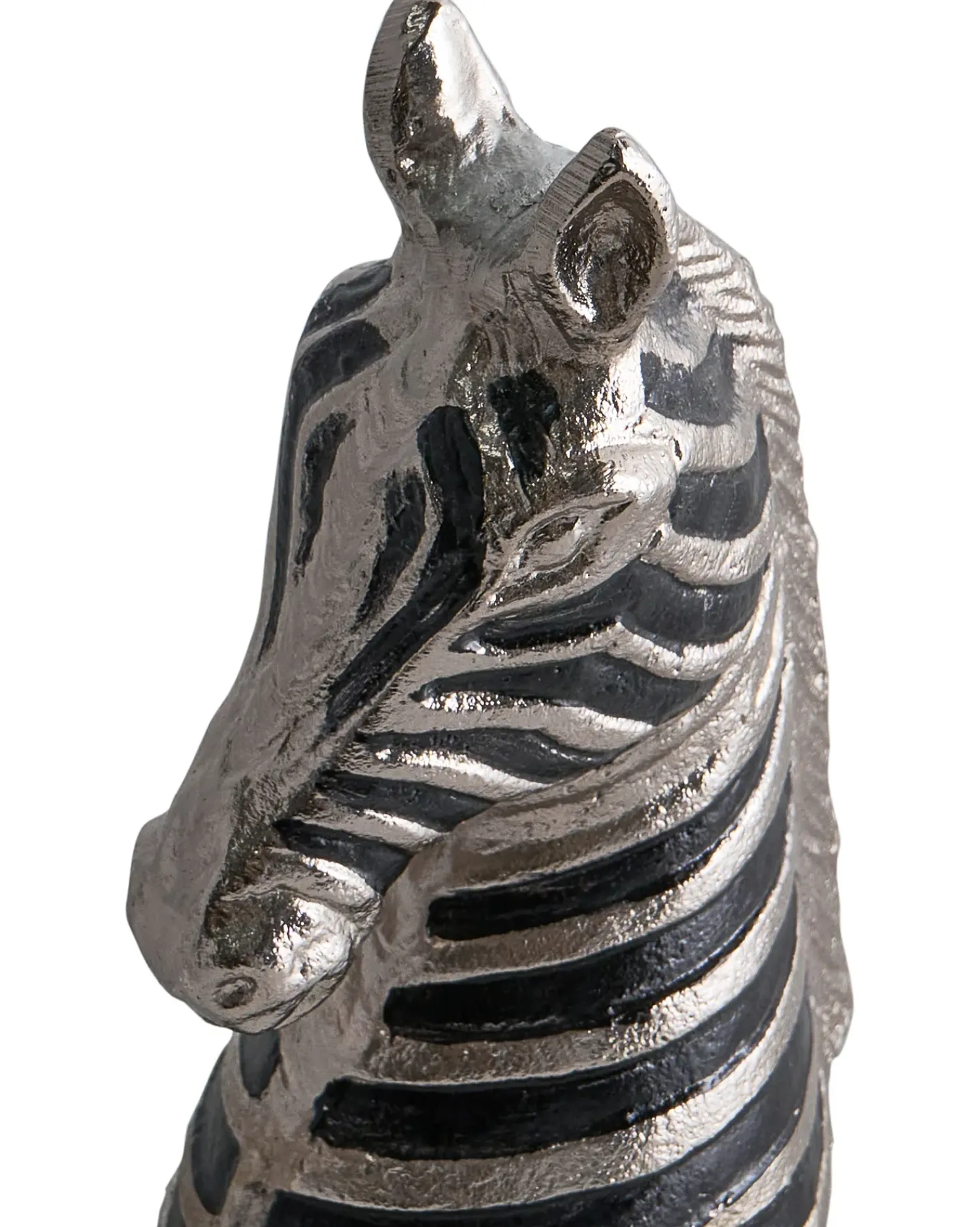 Hot Beliani Accessorio decorativo Zebra ZAGORA Metallo Nero/Argento Argento Nero