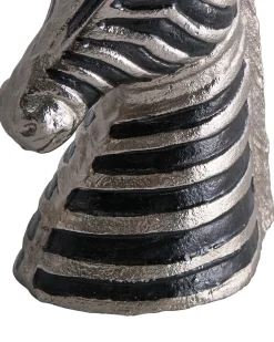 Hot Beliani Accessorio decorativo Zebra ZAGORA Metallo Nero/Argento Argento Nero