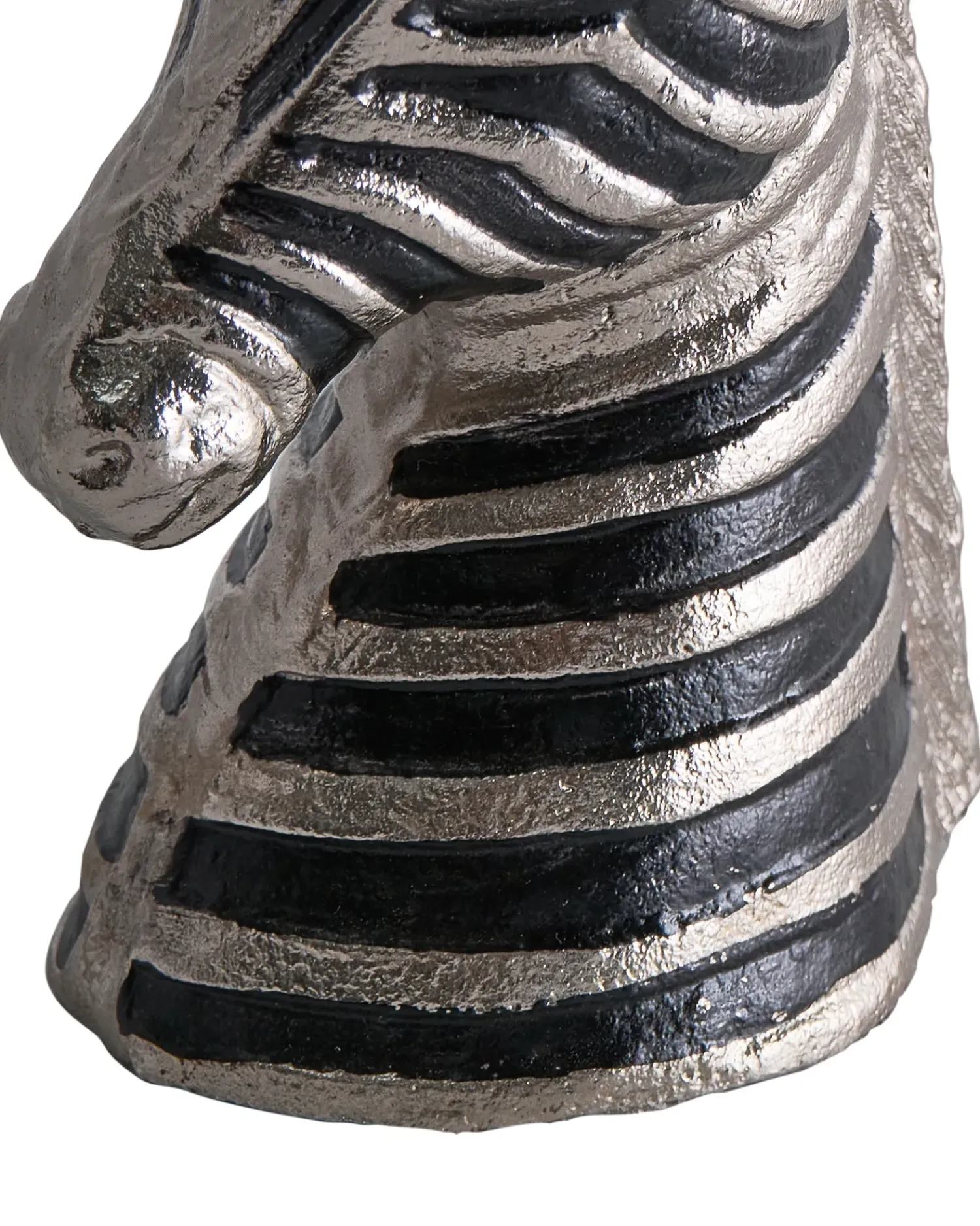 Hot Beliani Accessorio decorativo Zebra ZAGORA Metallo Nero/Argento Argento Nero