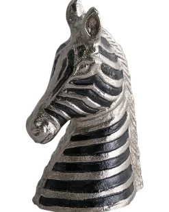 Hot Beliani Accessorio decorativo Zebra ZAGORA Metallo Nero/Argento Argento Nero
