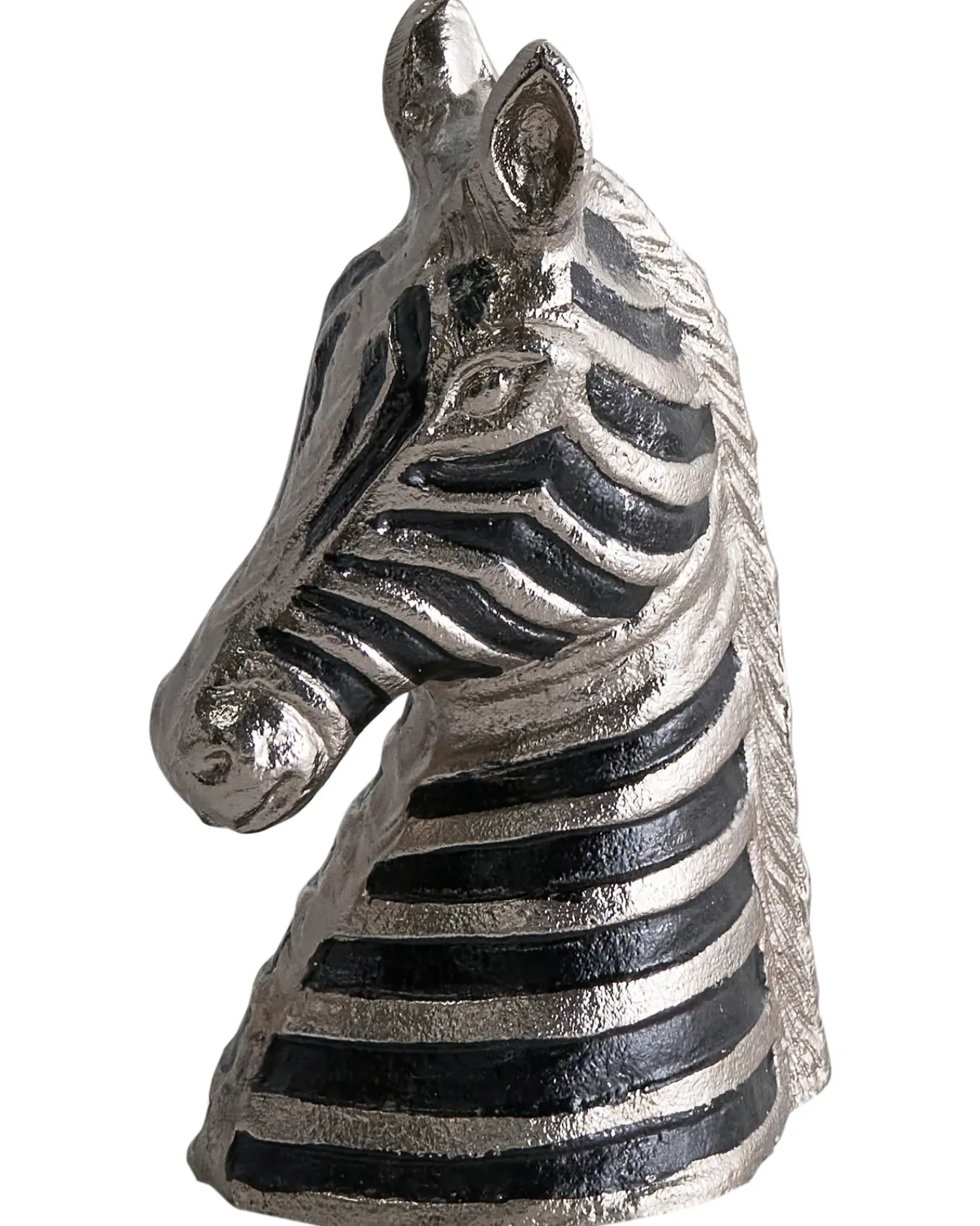 Hot Beliani Accessorio decorativo Zebra ZAGORA Metallo Nero/Argento Argento Nero