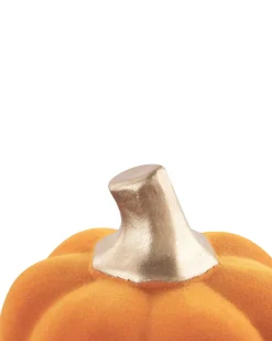 Best Beliani Accessorio decorativo Zucca KALAMATA Velluto Arancione Arancione Oro