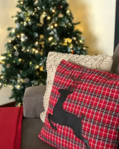 Clearance Beliani Albero di Natale artificiale LED PALOMAR Verde scuro Nero Verde