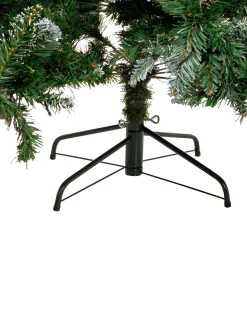 Clearance Beliani Albero di Natale artificiale LED PALOMAR Verde scuro Nero Verde