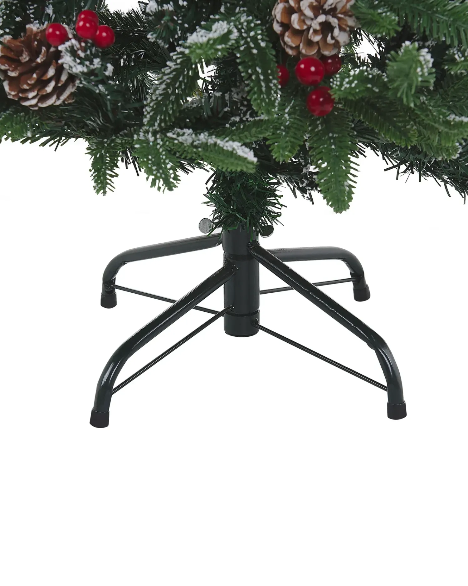 Sale Beliani Albero di Natale artificiale DENALI Verde Bianco Rosso Verde