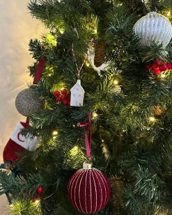 Best Beliani Albero di Natale artificiale LED JACINTO 180 cm Verde scuro Verde Nero