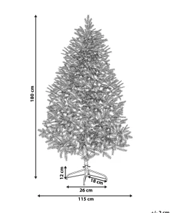 Beliani Albero di Natale artificiale HUXLEY Verde