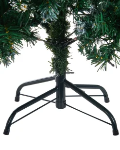 Clearance Beliani Albero di Natale artificiale LED PALOMAR Verde scuro Nero Verde