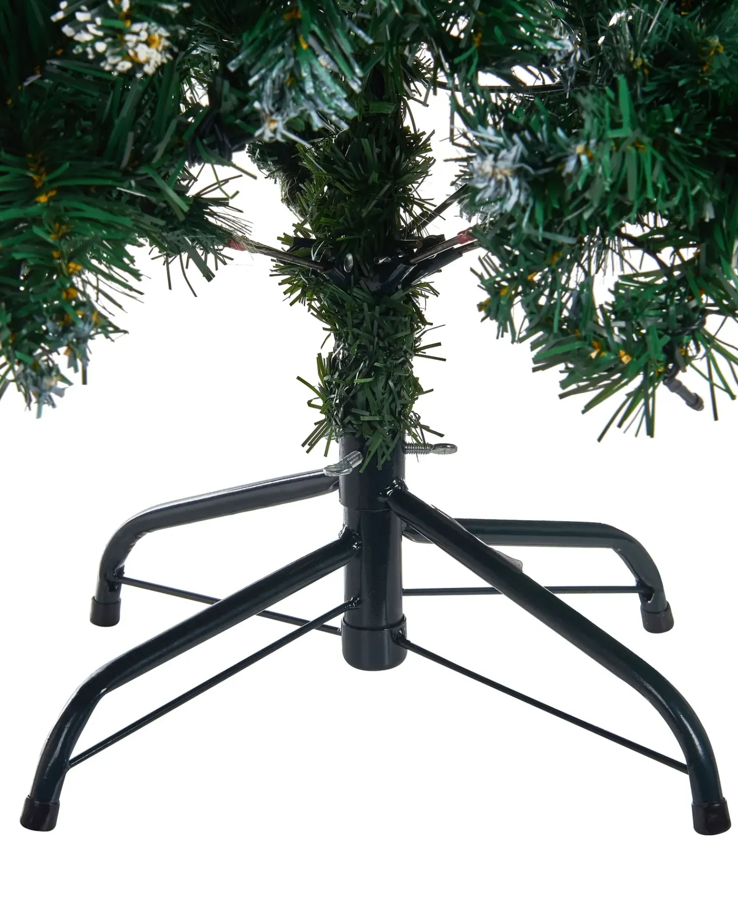 Clearance Beliani Albero di Natale artificiale LED PALOMAR Verde scuro Nero Verde