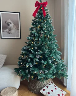 Clearance Beliani Albero di Natale artificiale LED PALOMAR Verde Verde Nero