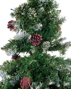 Clearance Beliani Albero di Natale artificiale LED PALOMAR Verde Verde Nero