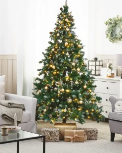 Clearance Beliani Albero di Natale artificiale LED PALOMAR Verde Verde Nero