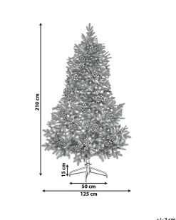 Clearance Beliani Albero di Natale artificiale LED PALOMAR Verde Verde Nero