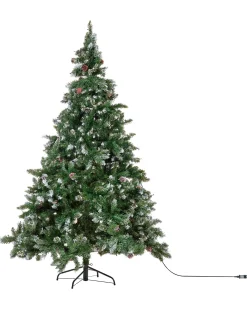 Clearance Beliani Albero di Natale artificiale LED PALOMAR Verde Verde Nero
