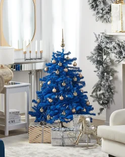 New Beliani Albero di Natale artificiale FARNHAM Blu