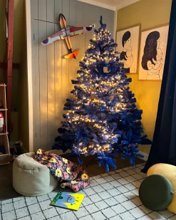 Discount Beliani Albero di Natale artificiale FARNHAM Blu