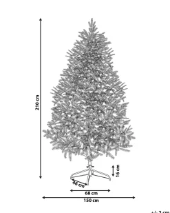 Clearance Beliani Albero di Natale artificiale FARNHAM Rosa