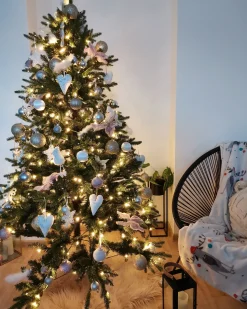Online Beliani Albero di Natale artificiale LED FIDDLE Verde