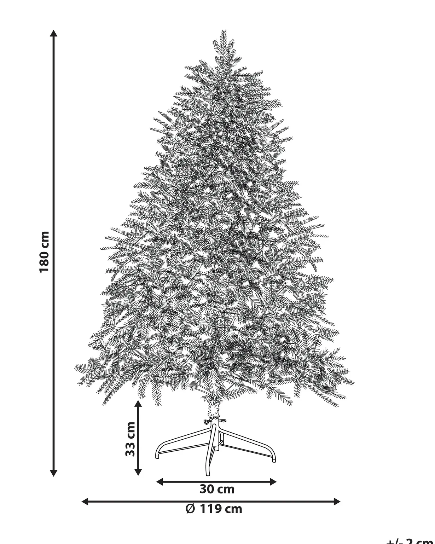 Online Beliani Albero di Natale artificiale LED FIDDLE Verde