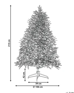Best Beliani Albero di Natale artificiale LED FIDDLE Verde