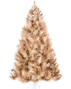 Online Beliani Albero di Natale artificiale TALBOT 180 cm Marrone chiaro Bianco Marrone