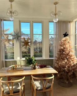 Online Beliani Albero di Natale artificiale TALBOT 180 cm Marrone chiaro Bianco Marrone
