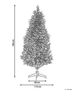 New Beliani Albero di Natale artificiale TALBOT 180 cm Bianco