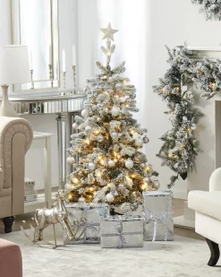Best Beliani Albero di Natale pre illuminato LED TATLOW Verde Bianco Verde