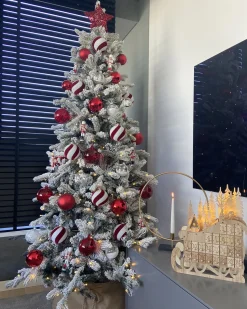 Best Beliani Albero di Natale pre illuminato LED TATLOW Verde Bianco Verde