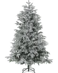 Best Beliani Albero natalizio innevato BASSIE Bianco Bianco Verde