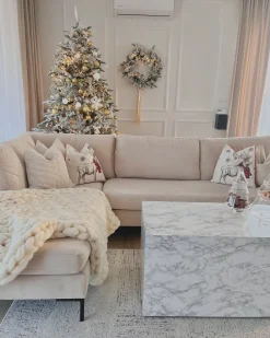 Best Beliani Albero natalizio innevato BASSIE Bianco Bianco Verde