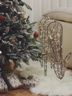 Best Beliani Albero natalizio innevato BASSIE Bianco Bianco Verde