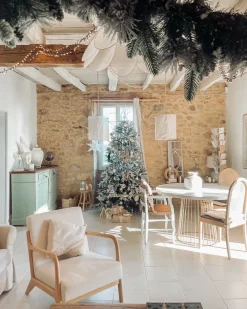 Best Beliani Albero natalizio innevato BASSIE Bianco Bianco Verde