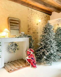 Best Beliani Albero natalizio innevato BASSIE Bianco Bianco Verde