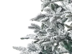 Discount Beliani Albero natalizio innevato BASSIE Bianco Bianco Verde