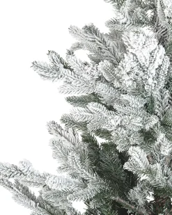 Online Beliani Albero natalizio innevato BRISCO Bianco Bianco Verde