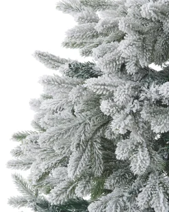 Sale Beliani Albero natalizio innevato FORAKER Bianco Bianco Verde