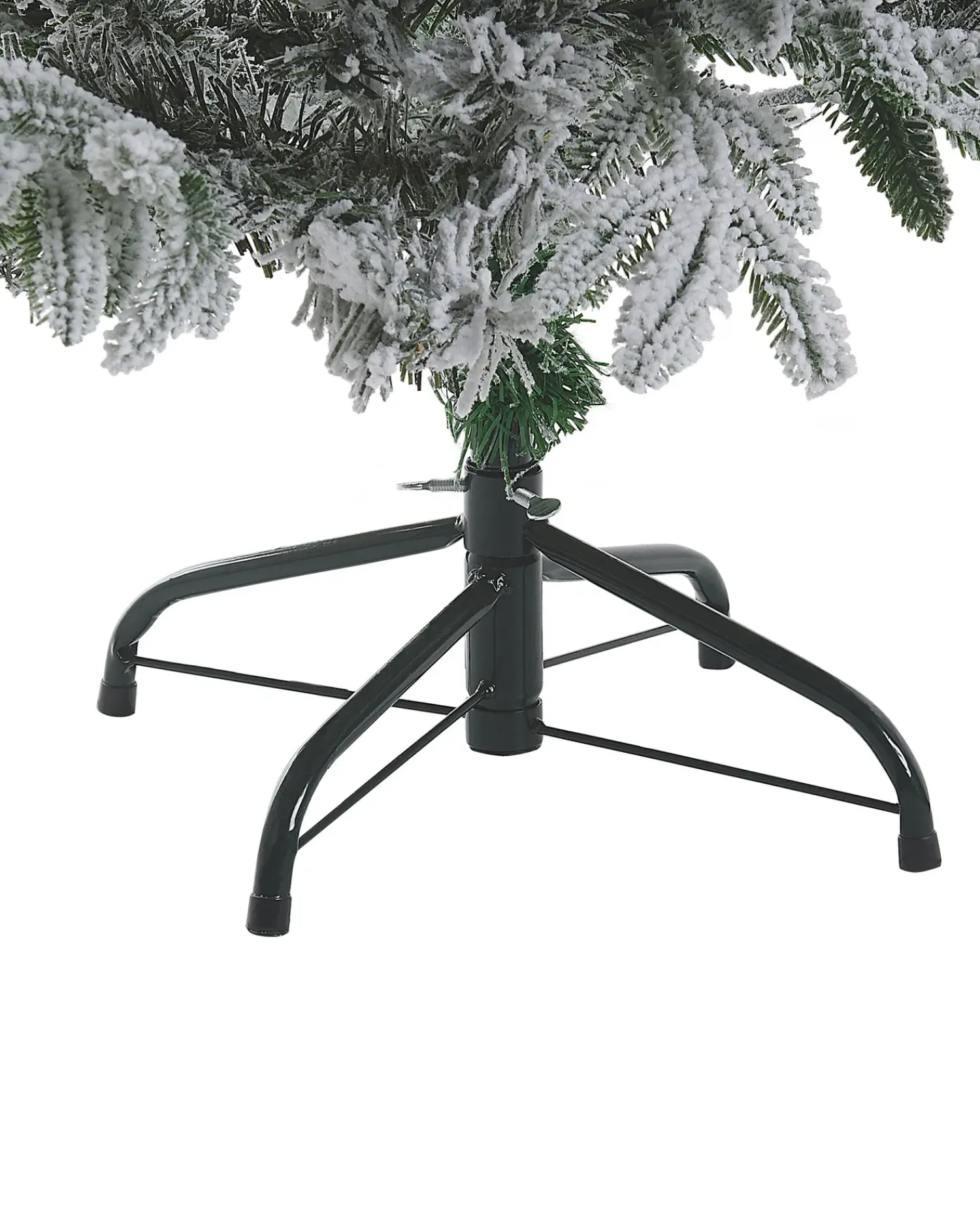 Sale Beliani Albero natalizio innevato FORAKER Bianco Bianco Verde