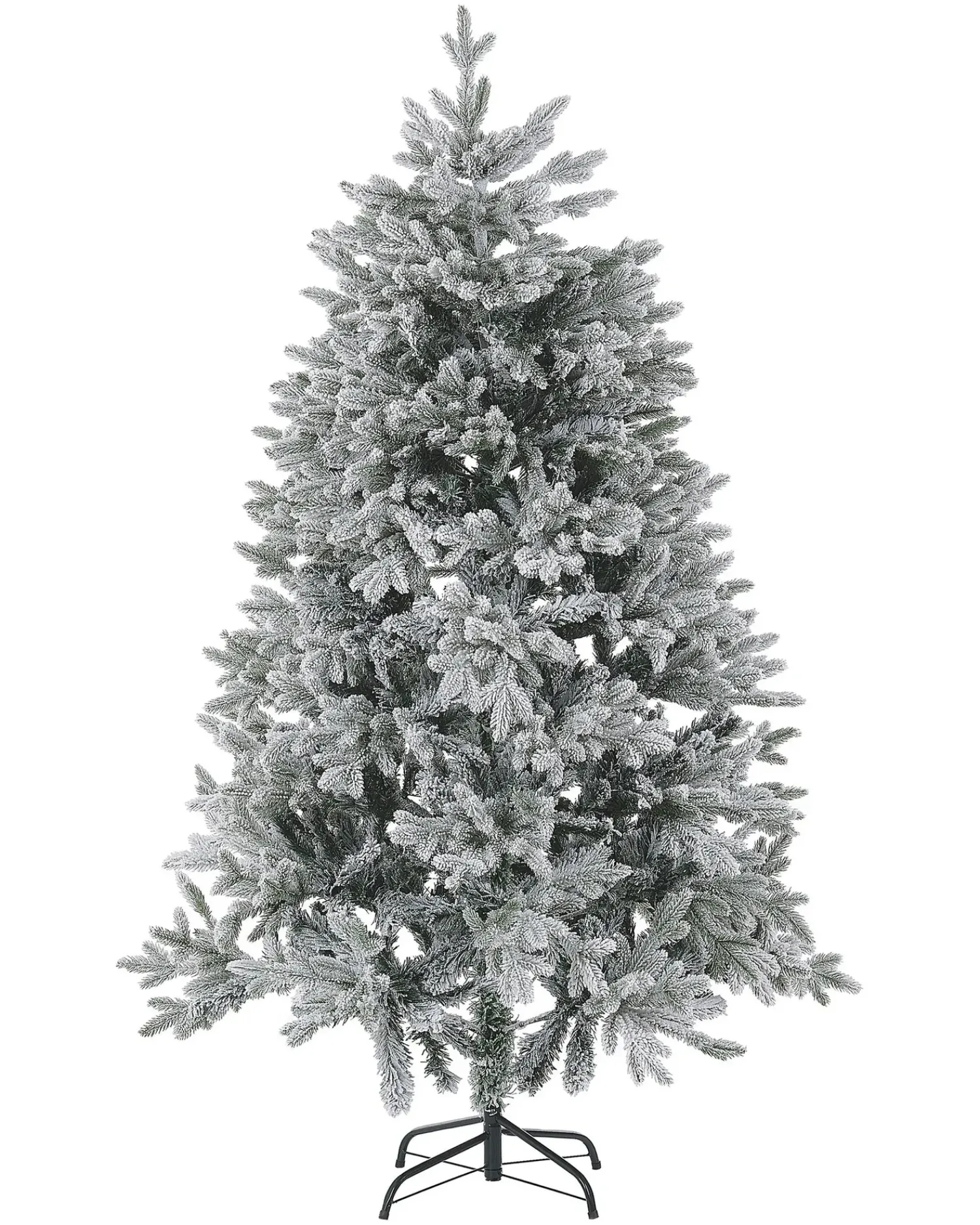Sale Beliani Albero natalizio innevato FORAKER Bianco Bianco Verde