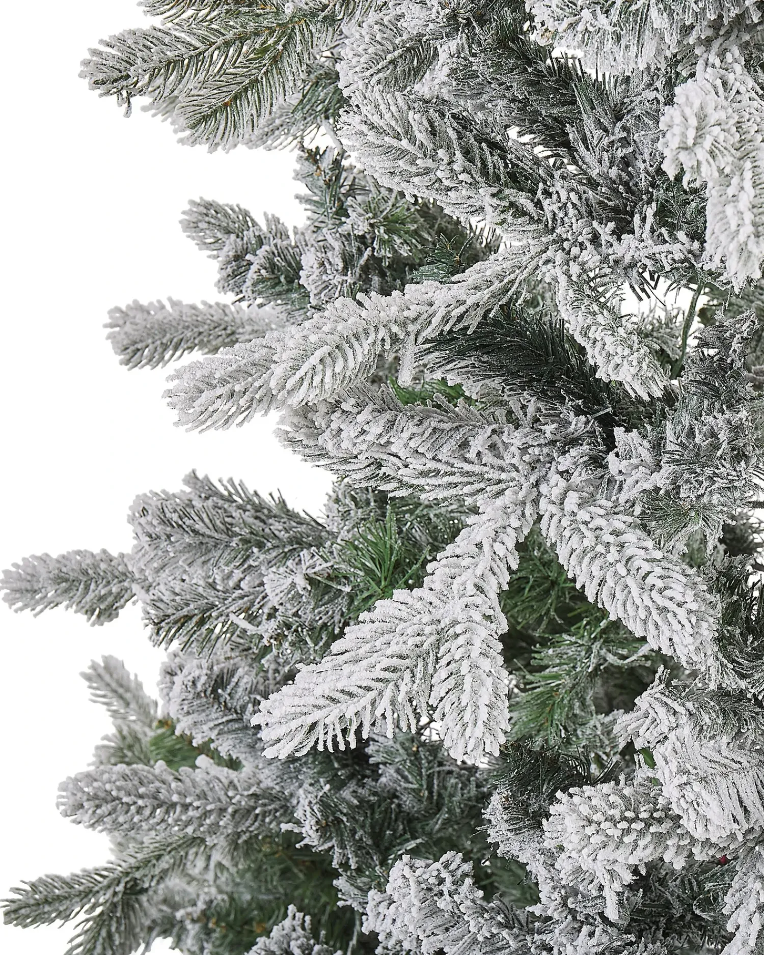 Discount Beliani Albero natalizio innevato LED TATLOW Verde Bianco Verde