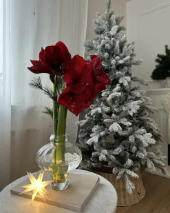 Discount Beliani Albero natalizio innevato LED TATLOW Verde Bianco Verde