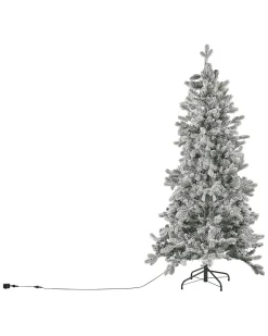 Discount Beliani Albero natalizio innevato LED TATLOW Verde Bianco Verde