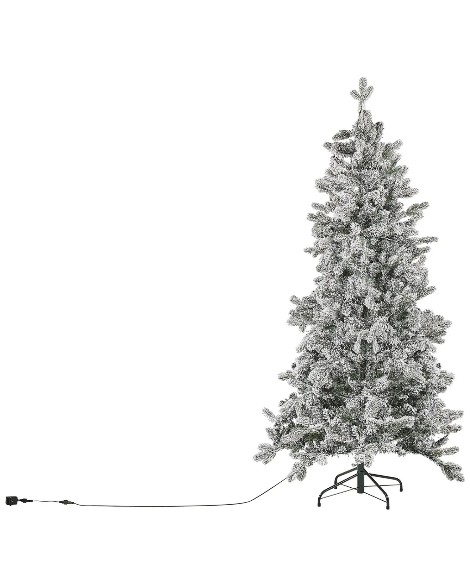 Discount Beliani Albero natalizio innevato LED TATLOW Verde Bianco Verde